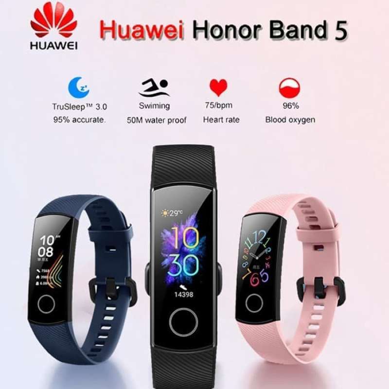 Jual SMART BAND HUAWEI HONOR BAND 5 - SPORT FULL COLOR SCREEN di Seller  Tama Store - Indonesia | Blibli