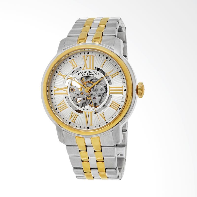 Jual Stuhrling Atrium Jam Tangan Pria Silver Gold 812 04