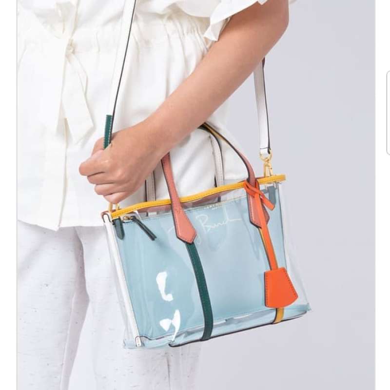 Tory burch transparent tote sale