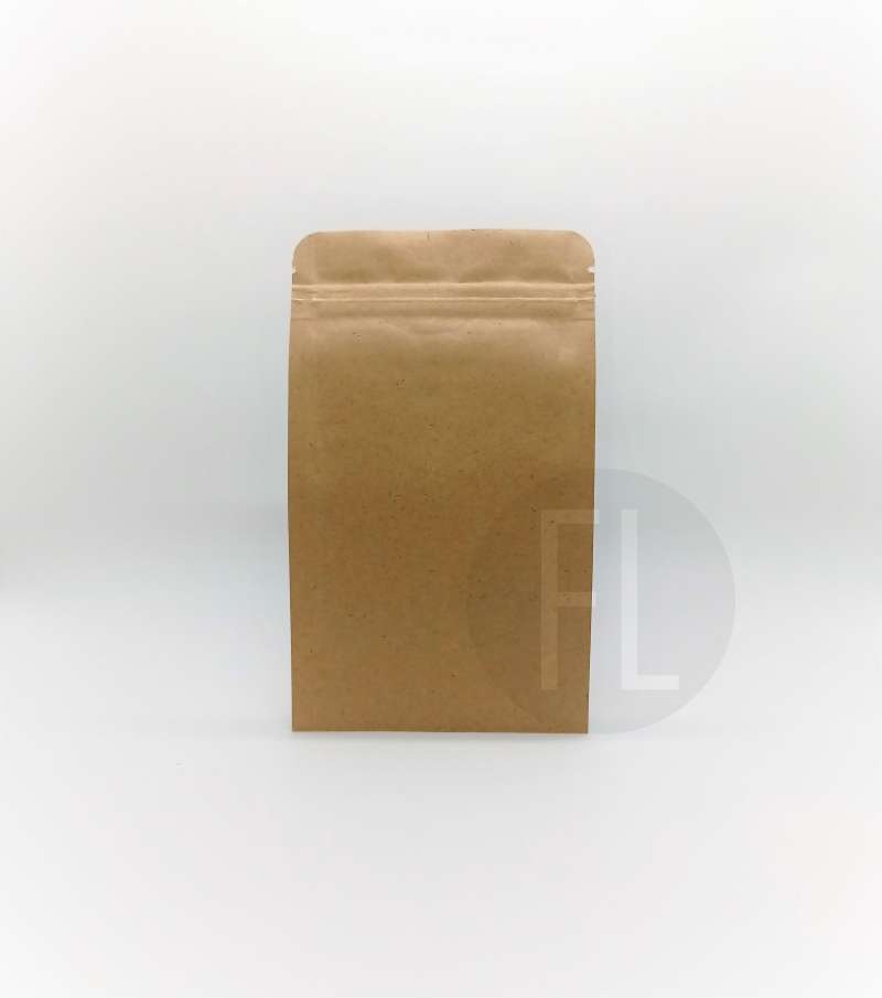 Brown Kraft Paper Ziplock Bag Slimline Kraft Pouch Bags W/Window