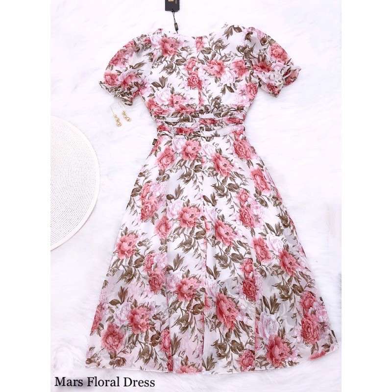 Promo DRESS D0415 MARS FLORAL VINTAGE 