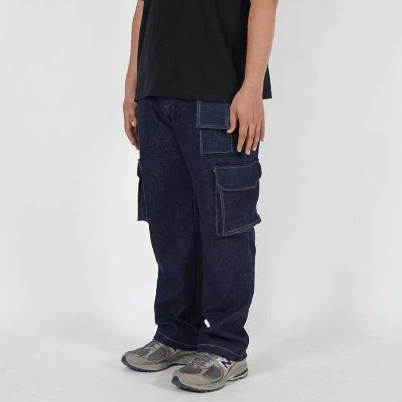 Dailyoutfits Celana Panjang Carpenter Pants Kargo Jeans Strech Unisex Premium Quality BIG SIZE