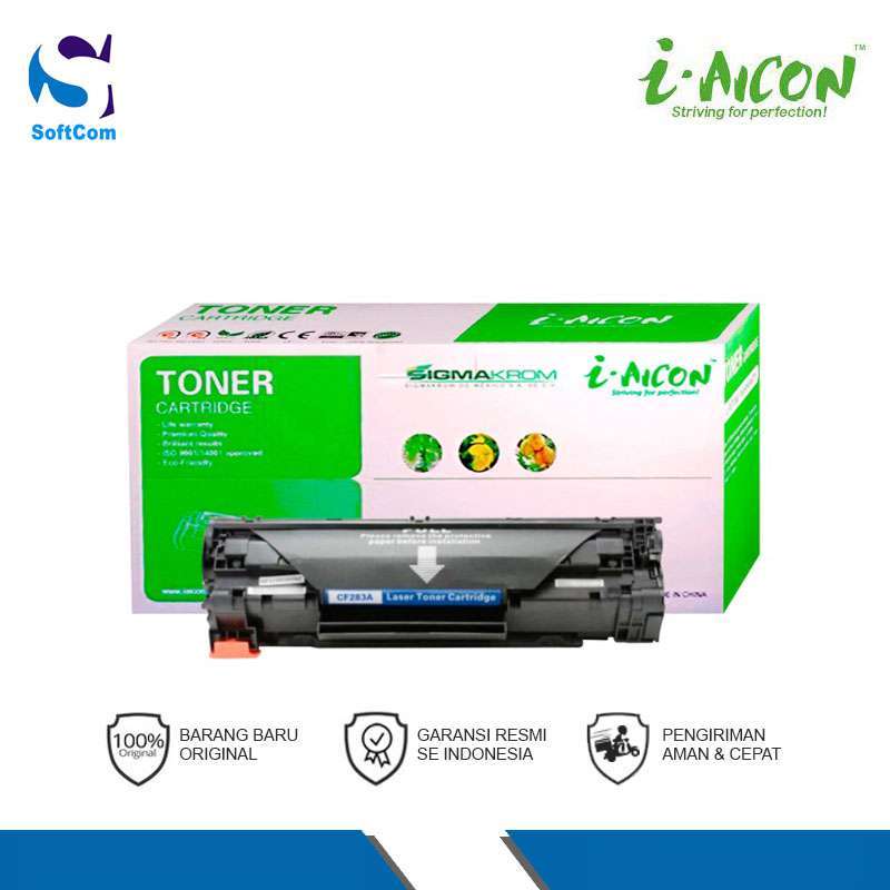 Jual Toner Aicon CF283A for HP LaserJet Pro MFP M125/127fn/fw laserJet Pro  M225dn/dw/rdn/M201dw/n - Black di Seller SOFTCOM Official Store - Kota  Medan, Sumatera Utara | Blibli