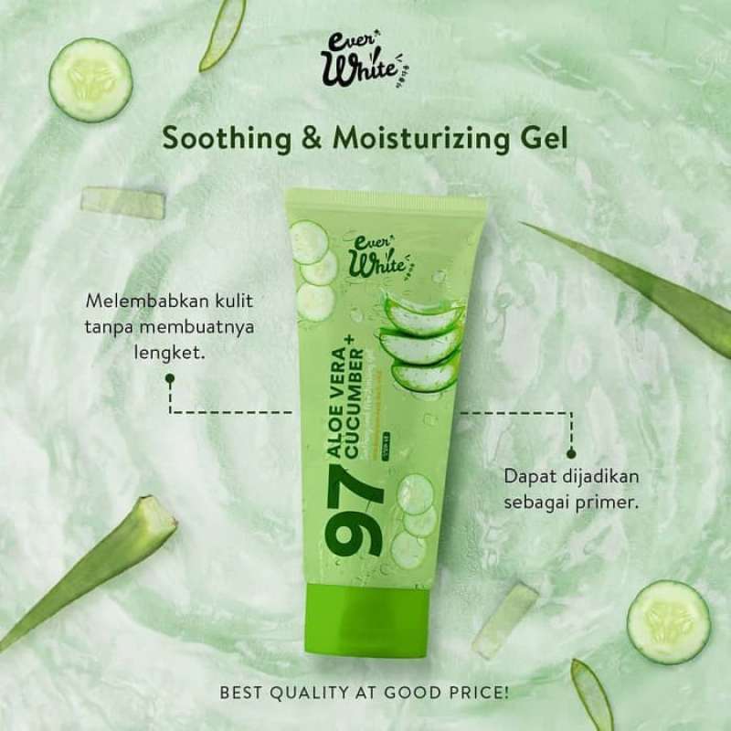 Jual Everwhite Soothing and Moisturizing Gel Aloe Vera + Cucumber - 250ml  di Seller Ponny Beaute Official Store - Kota Jakarta Barat, DKI Jakarta |  Blibli