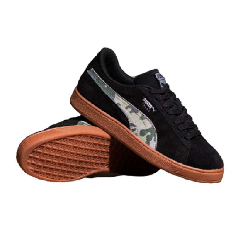 Jual PUMA SUEDE BLACK CAMO GUM ORIGINAL BLACK CAMO 41 di Seller