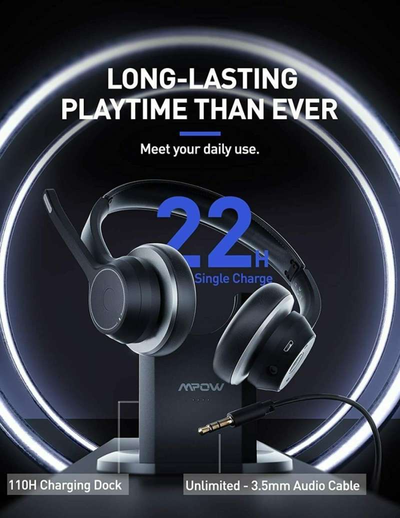 Promo Mpow HC5 Pro Bluetooth Headset di 