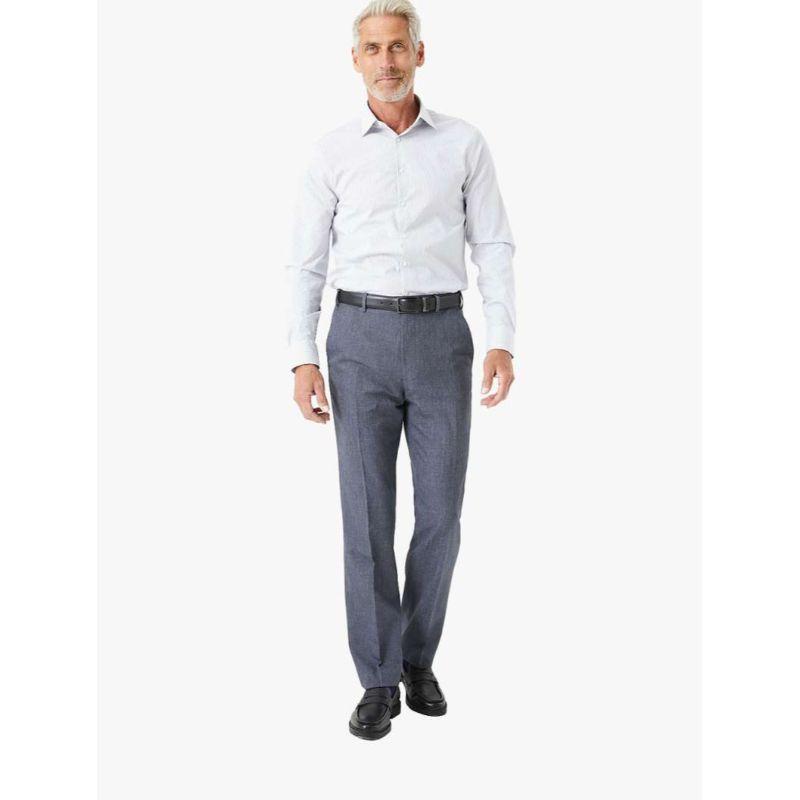 Regular Fit Flat Front Trousers 