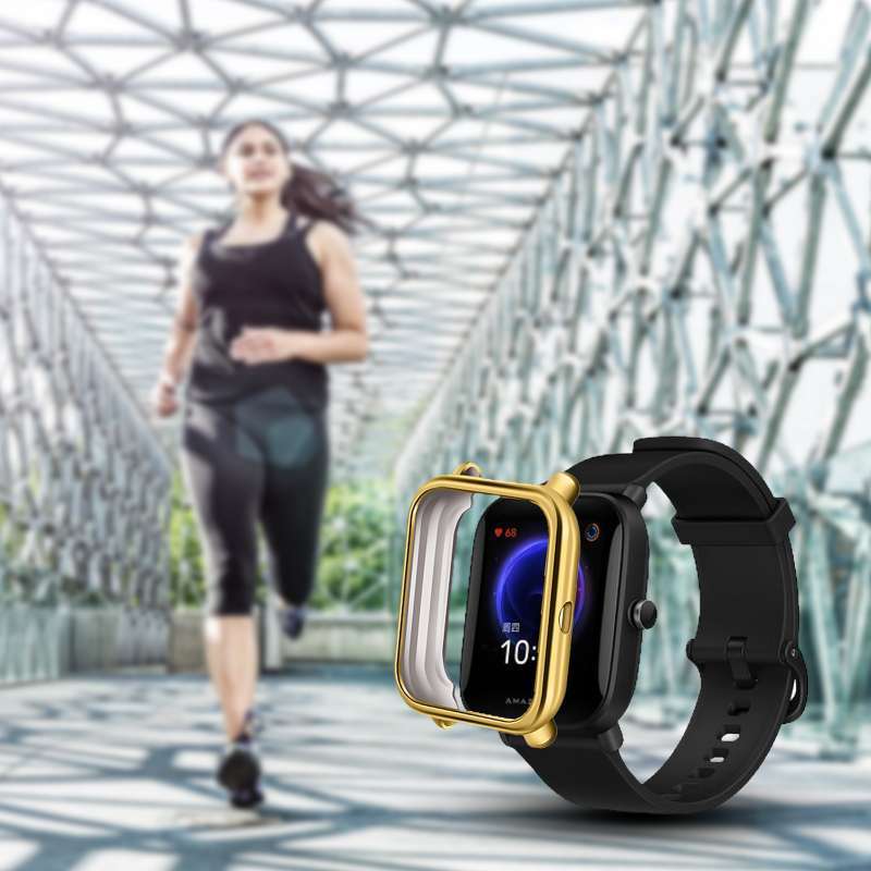 Promo Bluelans Full Edge Metal Electroplating Smart Watch Protective Case  for Huami AMAZFIT-POP di Seller Bluelans - China | Blibli