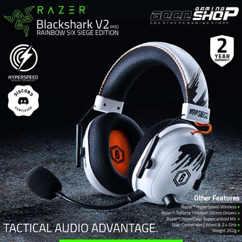 Jual Razer Blackshark V2 Pro Rainbow Six Edt Gaming Headset Di