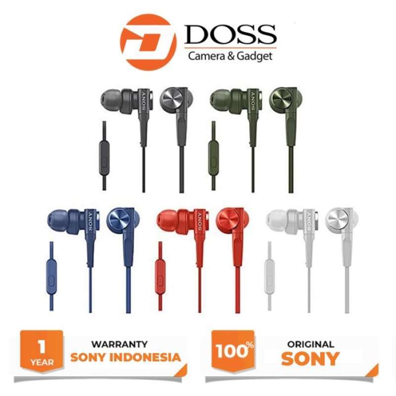 Jual Sony MDR-XB55AP In-Ear Extra Bass 