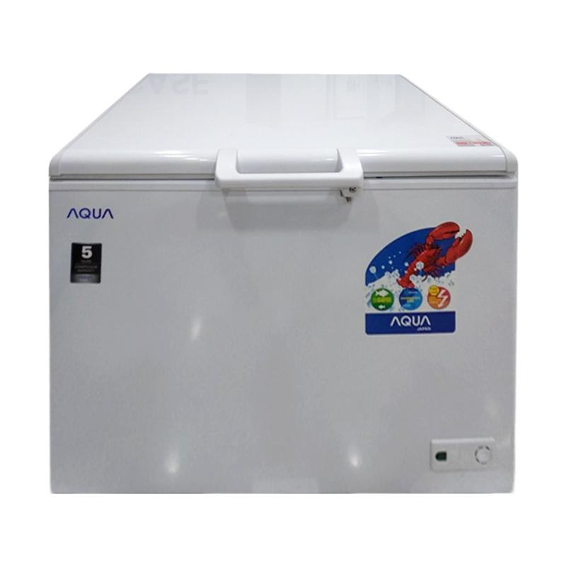 Promo Aqua Aqf350r Chest Freezer Putih khusus Jadetabek Diskon