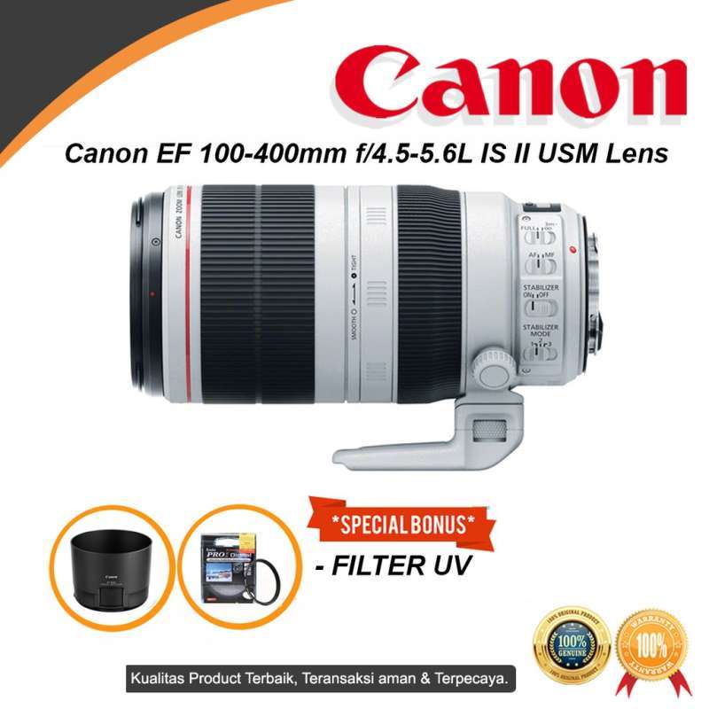 Lensa Canon EF 100-400mm IS II USM Lens Original Bergaransi