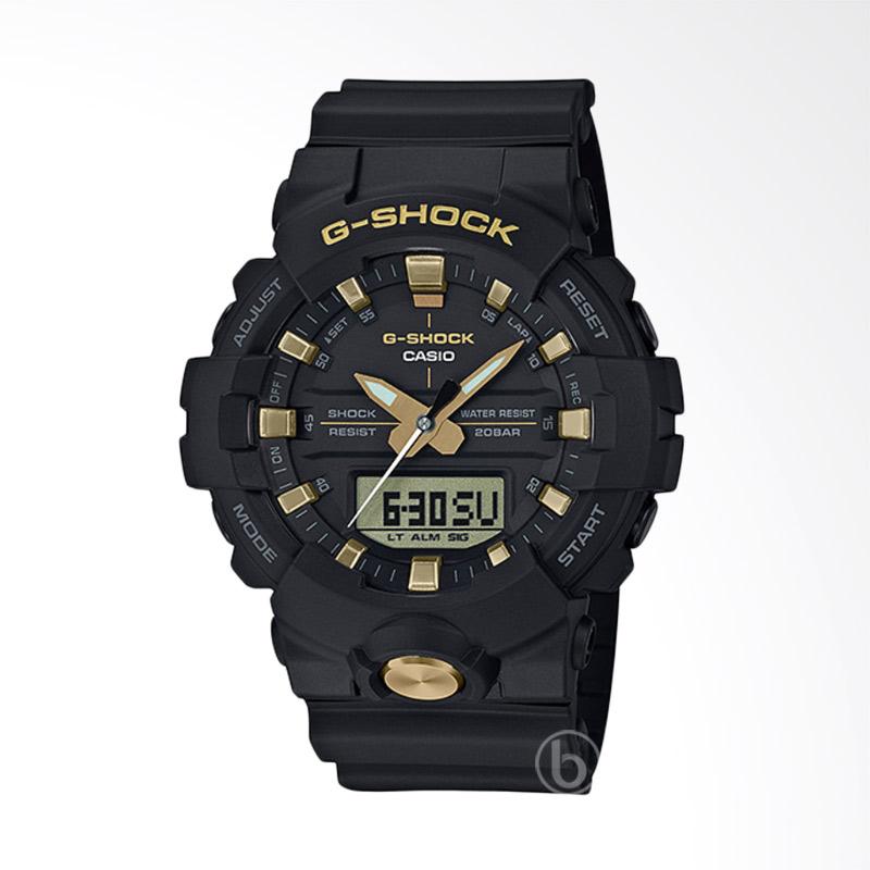 CASIO G Shock Analog Digital Original Jam Tangan Pria GA 810B Black Gold