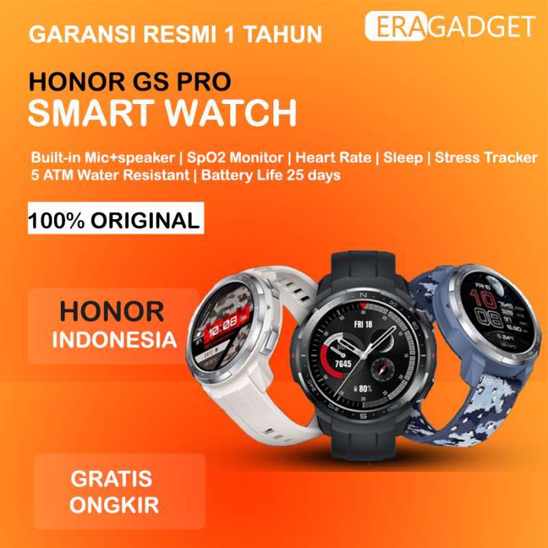 Promo HONOR Watch GS PRO Smartwatch GPS SpO2 AMOLED Sport Smart Watch di  Seller Eragadget - Kota Tangerang Selatan, Banten | Blibli