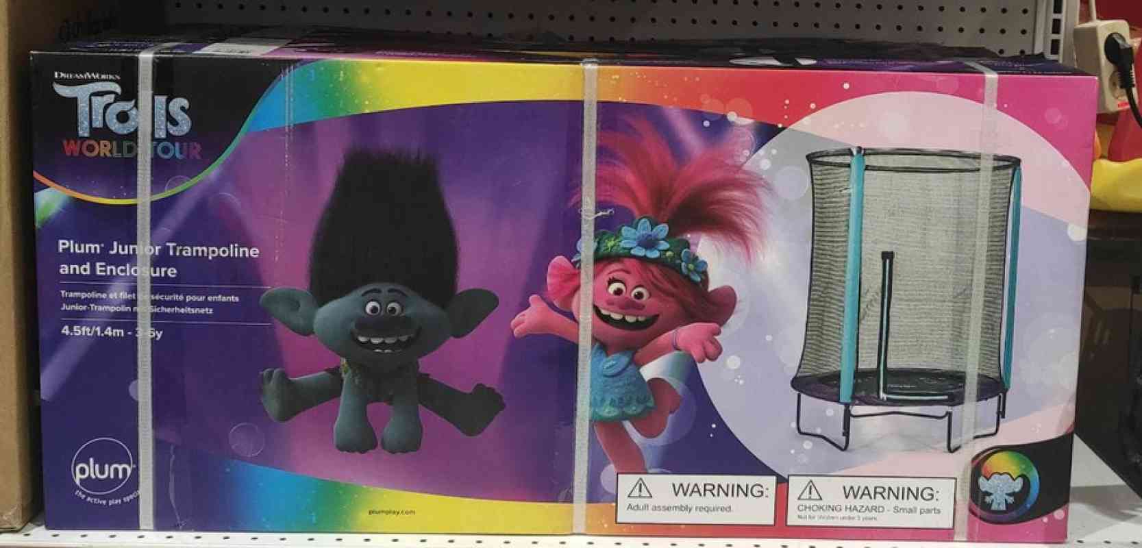 Dreamworks trolls new arrivals trampoline