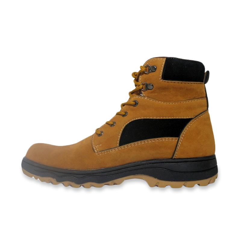 brown suede work boots