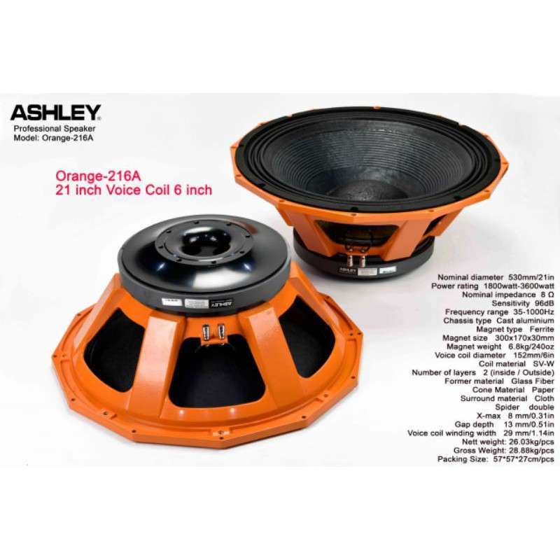 Speaker top 21 inch