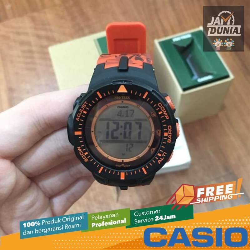 Promo CASIO ORIGINAL - CASIO PROTREK PRG-300CM-4DR - JAM TANGAN PRIA JAM  PRIA LA - RUBBER PRO TREK CASIO PRG-300CM-4D PRG 300CM 4D 300 CM PRG300 di  Seller JAMDUNIA Official Store -