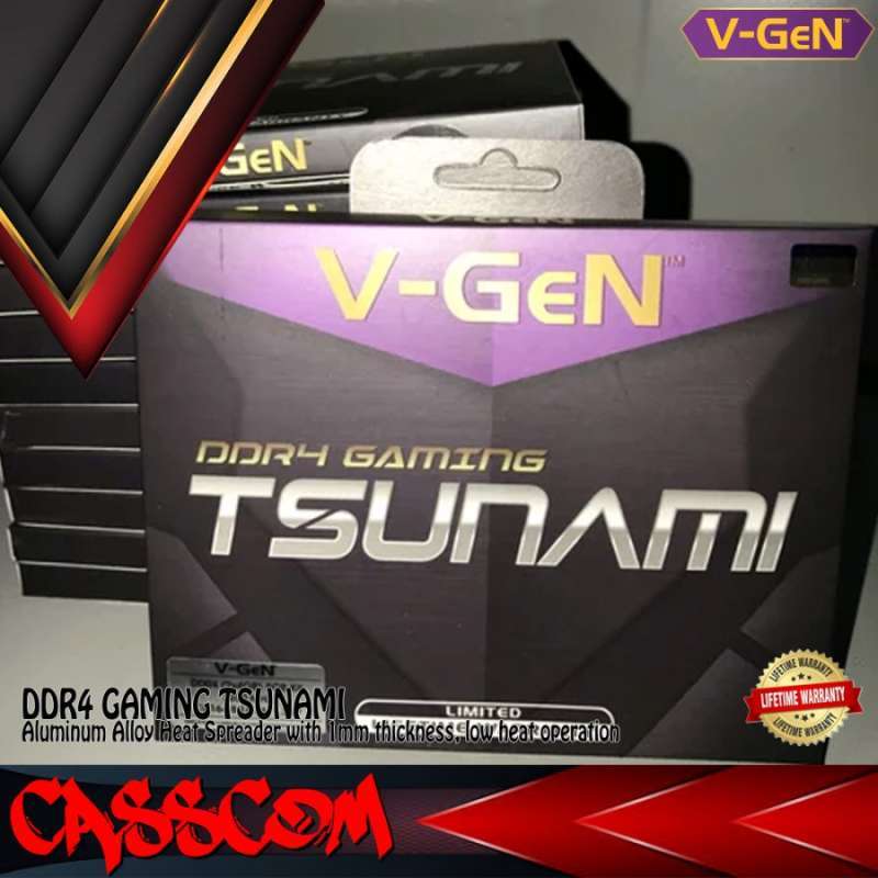 RAM DDR4 V-GeN TSUNAMI 8GB 3200MHz CL16 (2X4GB) GAMING OC VGEN