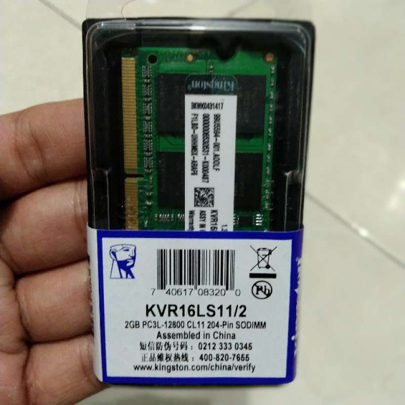 Promo RAM Laptop Kingston Ddr3l 2gb Pc 12800 Sodim Diskon 43