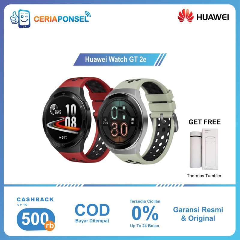 Smartwatch huawei watch gt 2e 46mm android ios lava red clearance