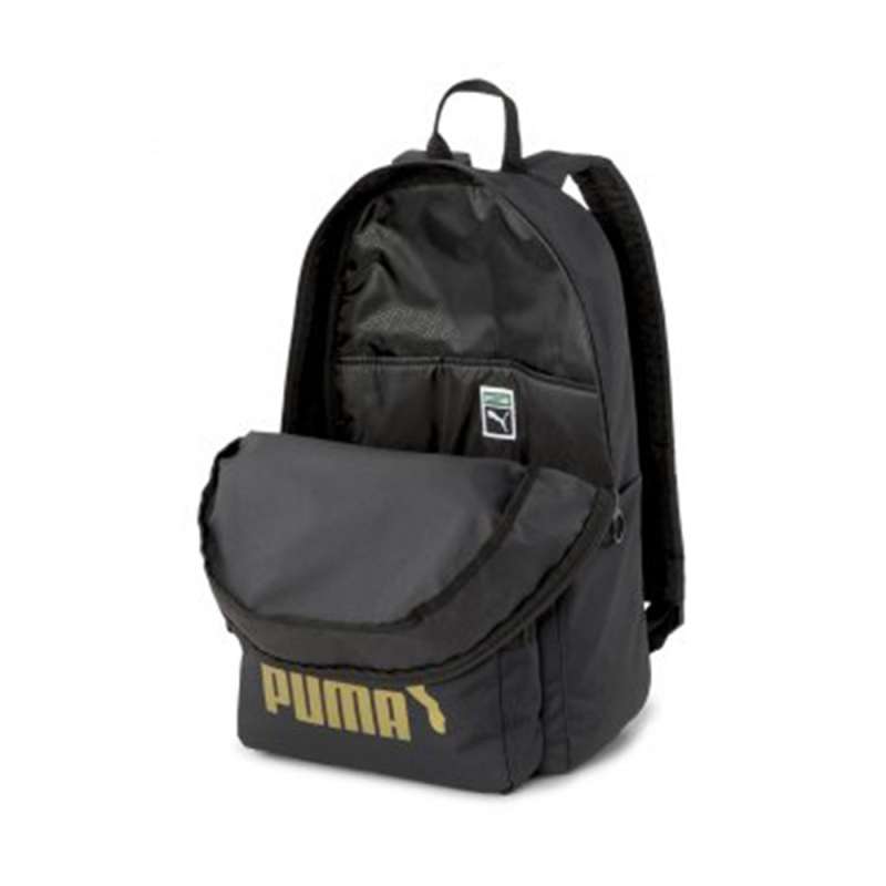 puma backpack black and gold