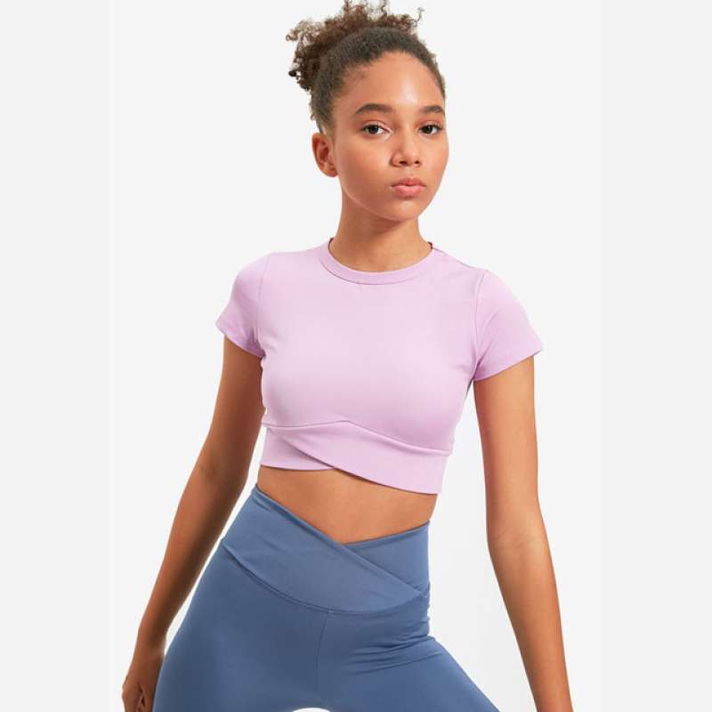 Trendyol Short Sleeve Crop Active Tee 