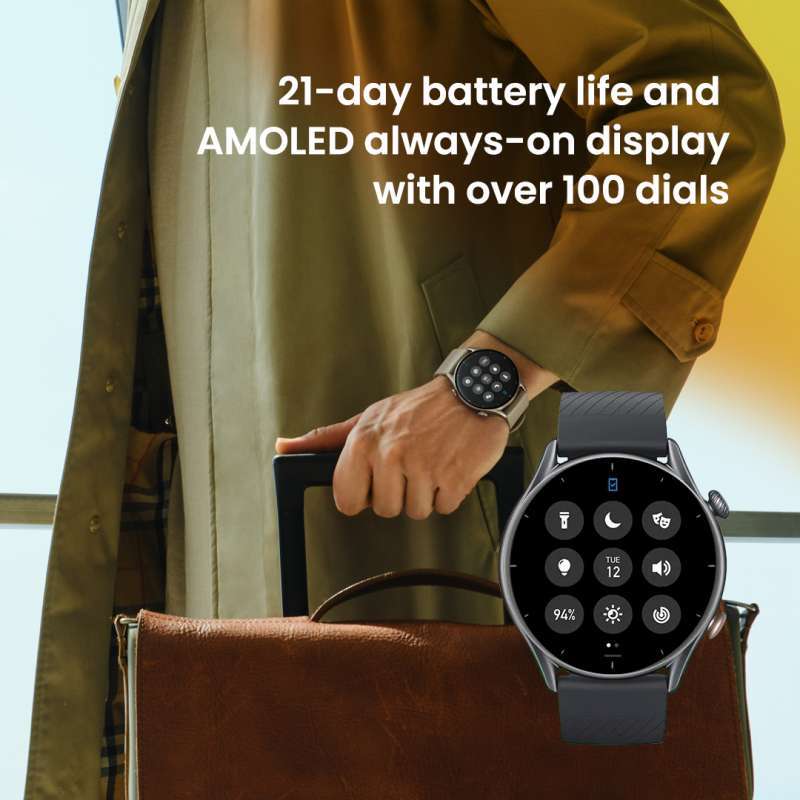 Jual Amazfit Gtr Gtr3 Gtr-3 Smartwatch Amoled Display Zepp