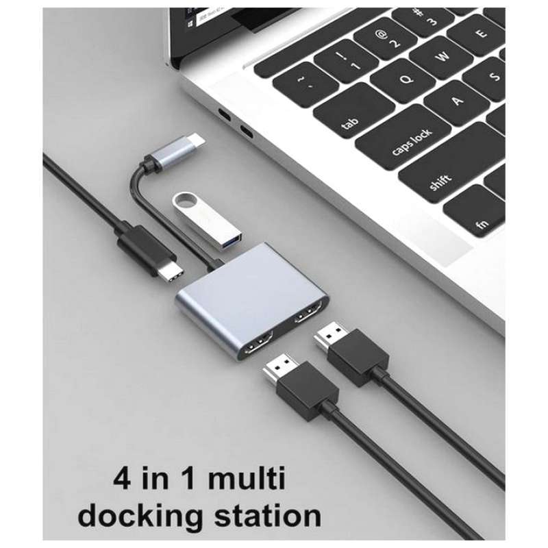 Dual Hdmi Usb 3.0 Adapter 4K 