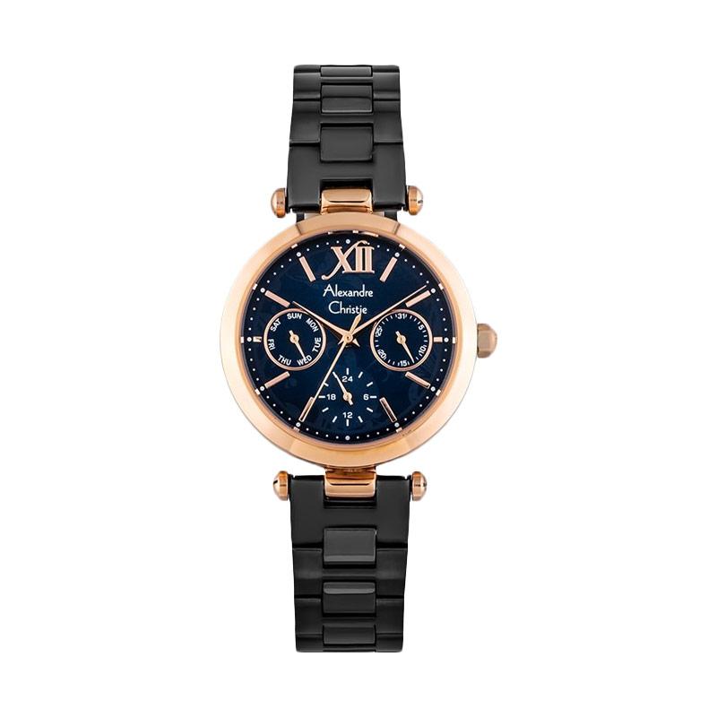 Alexandre Christie AC 2498 BF BBRMA Jam Tangan Wanita - Black Rose Gold - AC Store