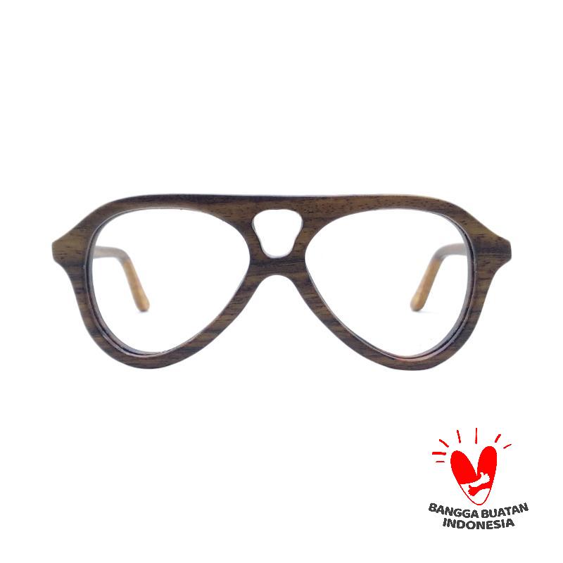 Jual Sandel Eyewear Aviator Bulat Frame Kacamata Minus Unisex