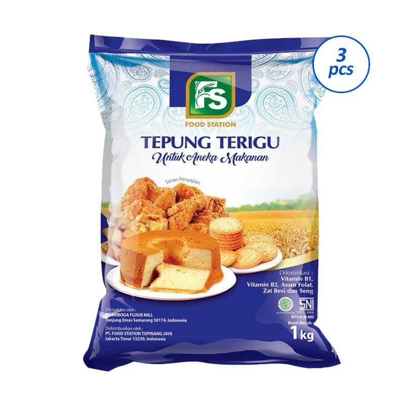 Jual Fs Tepung Terigu 3 Pcs 1 Kg Murah Mei 2021 Blibli
