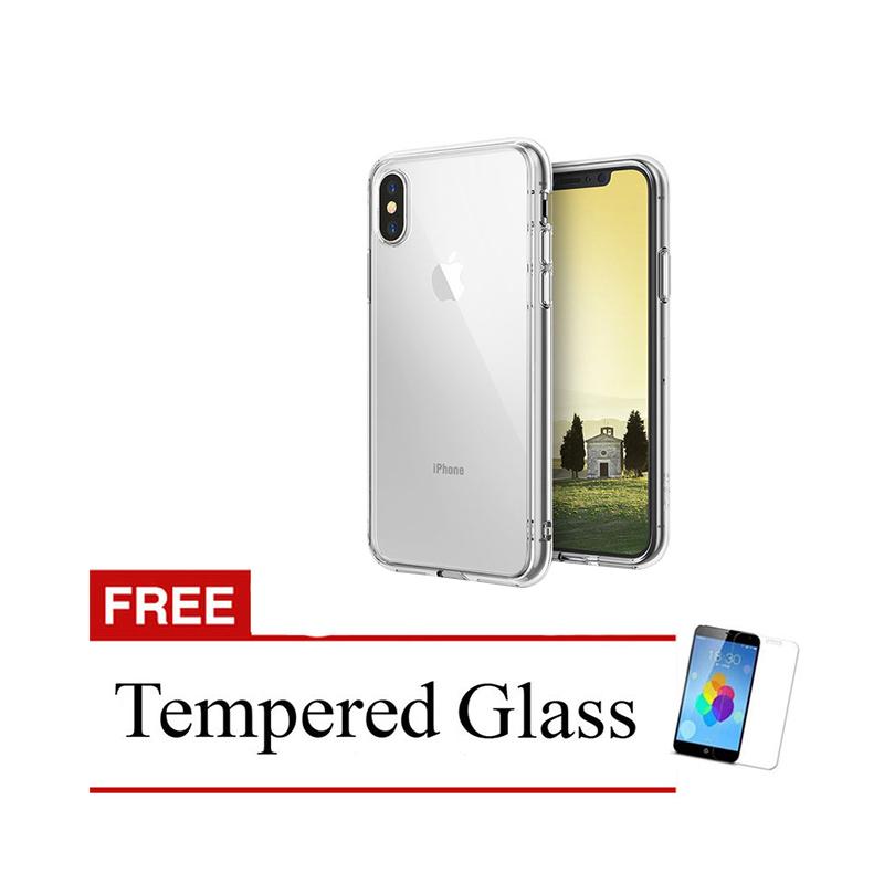 Jual Oem Fuze Casing For Apple Iphone X 5 8 Inch Clear Free Tempered Glass Screen Protector Online Oktober 2020 Blibli Com