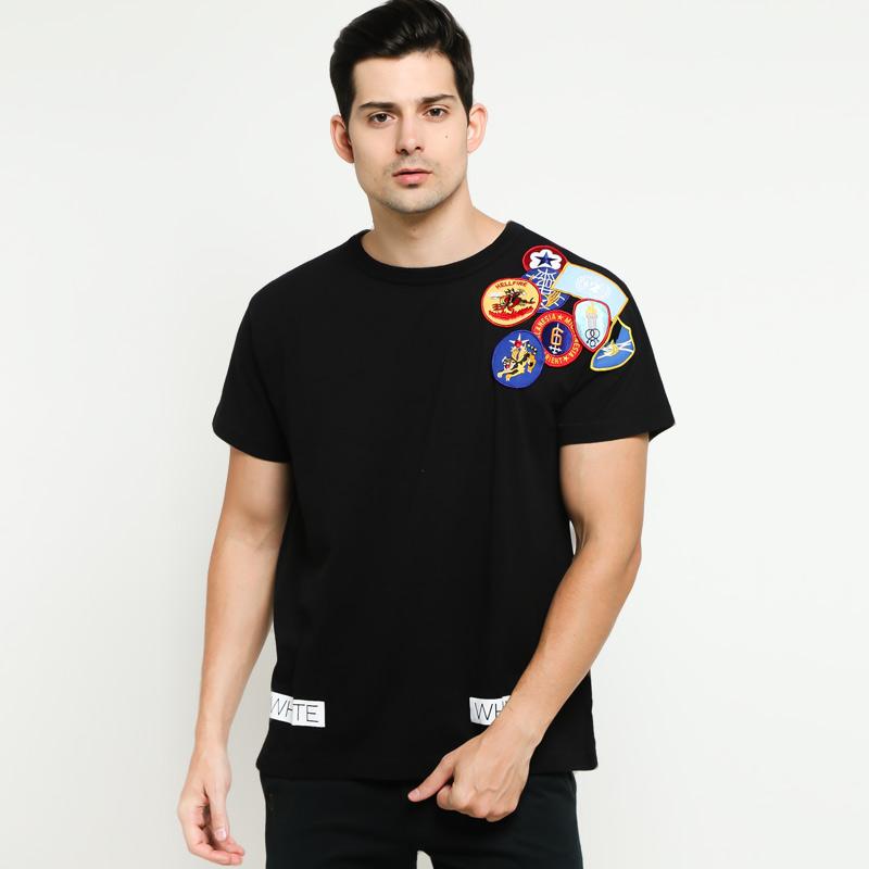 Jual Off White Embroidered Patches Tee 