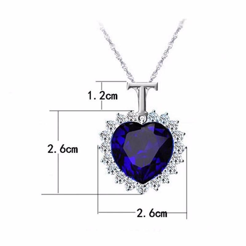 Titanic Heart of the Ocean Crystal Rhinestone High Quality Pendant Necklace