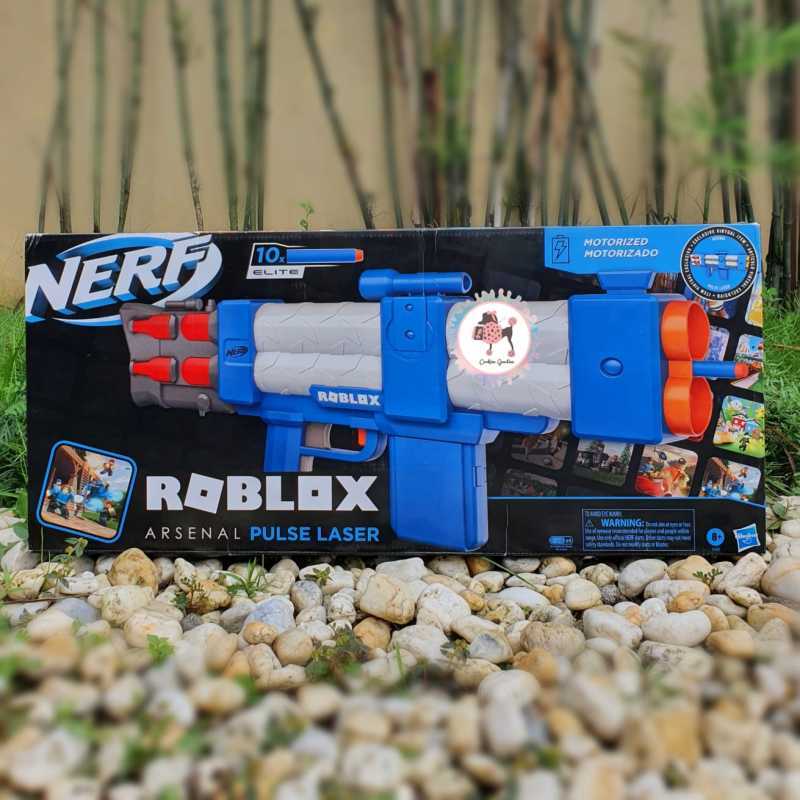 NERF Roblox Arsenal: Pulse Laser Motorized Dart Blaster, 10 Elite