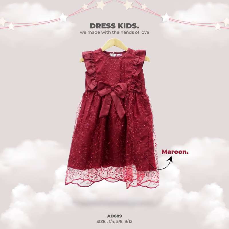 Jual DRESS TILLE ANAK / DRESS ANAK 