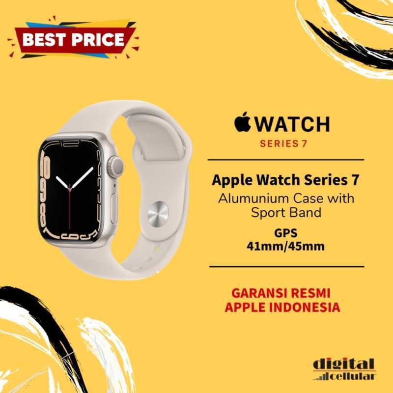 Promo Apple Watch Series 7 GPS 45mm Alumunium Case with Sport Band Garansi  Resmi di Seller Digital Cellular Official Store - Kota Jakarta Barat, DKI  Jakarta | Blibli