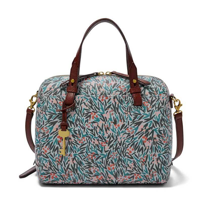 Fossil rachel deals satchel blue