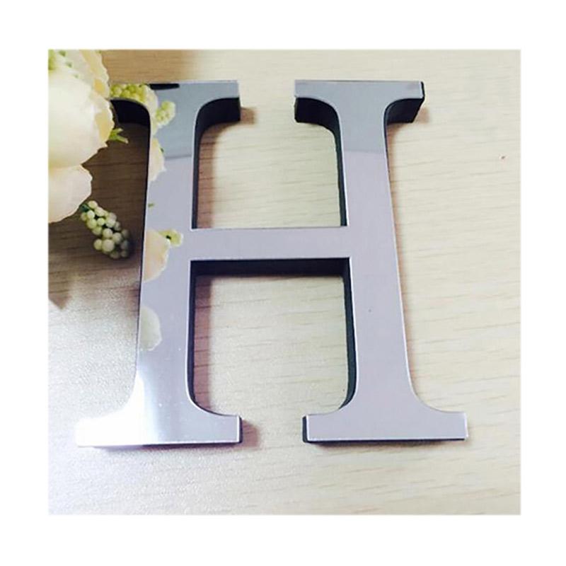 Jual Bluelans Popular Wedding English Love Letters Home Decor 3d Mirror Wall Stickers Alphabet H Online November 2020 Blibli