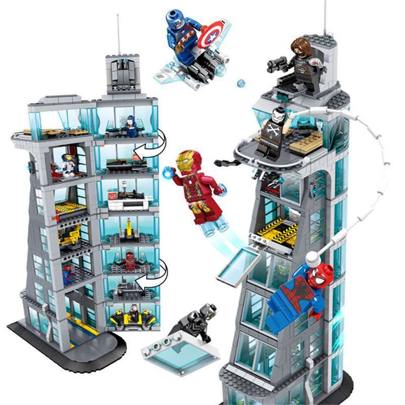Jual Bricks SUPER HERO Tower Ironman AVENGERS SY 678 di Seller