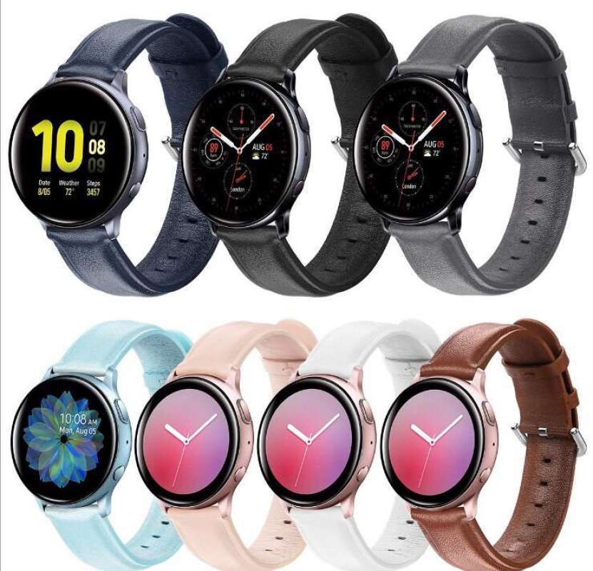 Jual Strap Kulit Leather Tali Jam Samsung Galaxy Watch Active 2 40mm 44mm Abu abu Di Seller Strapwatchidn Senen Kota Jakarta Pusat Blibli