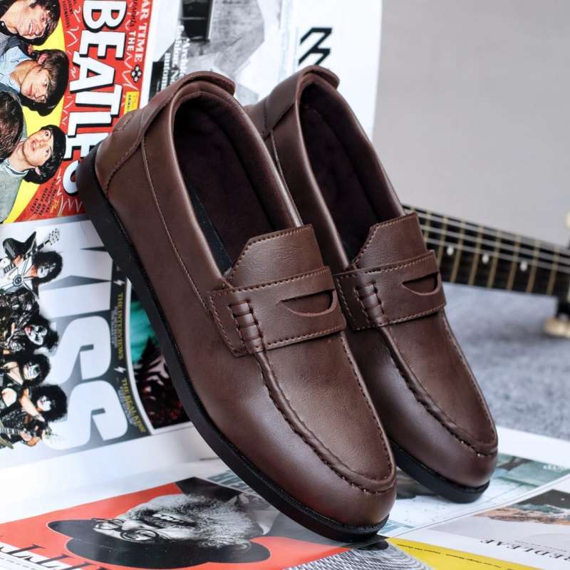 Sepatu slip on pria formal best sale