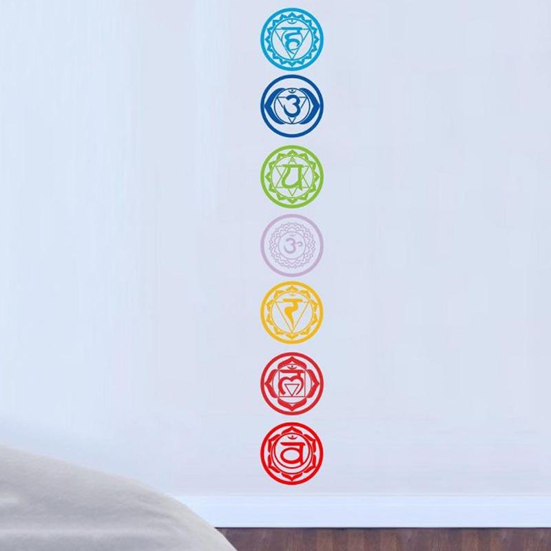 Jual Bluelans Set Om Meditation Pvc Chakras Mandala Yoga Wall