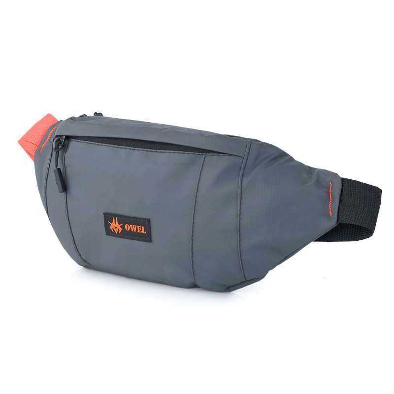 MONTERO BAG Tas Waist Bag Pria Dinir Abu Selempang Murah Main Remaja Cibaduyut Bandung Baru Local Brand MR 701