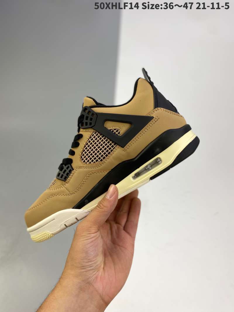 Jual NIKE AIR Jordan 4 mushroom milk tea NIKE AIR Jordan aj4 black body  support and white midsole are outstanding overa Running sneakers Basketball  shoes - 37 di Seller Li Hongbo Shop -