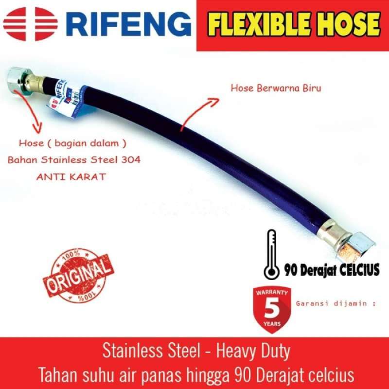 Promo Gratis Ongkir Rifeng Flexible Hose Selang Water Heater Air Panas  Heavy Duty Asli 90C Diskon 35% di Seller Old Town Alexandria - Serua, Kota  Depok | Blibli