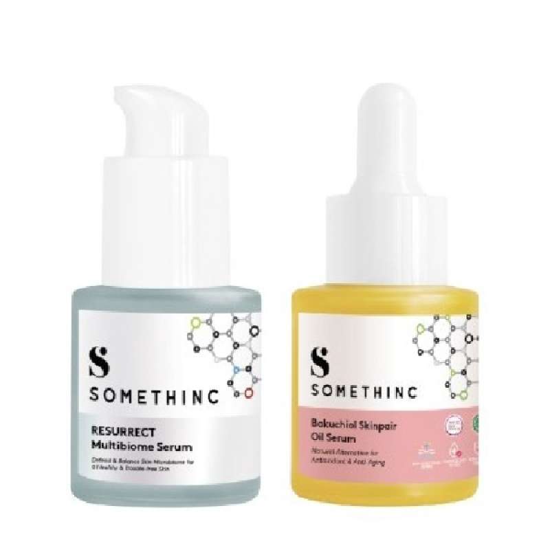 SOMETHINC SKIN SOLVER Bebas Breakout dan Bruntusan Kit Paket Skincare Bakuchiol Skinpair Oil Ressurect Multibiome Serum Somethinc Something Somethink