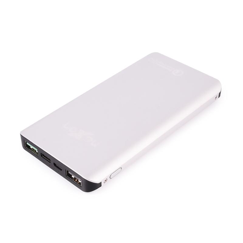 Jual Naxen Nxq 2 Slim Full Metal Dual Usb Port Powerbank For Tablet Or Smartphone Android Or Ios 10000mah 18w Quick Charger 3 0 Qualcomm Online November 2020 Blibli