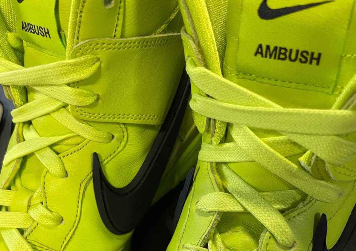 nike dunk ambush lime